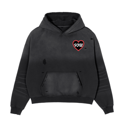 FRAYED LIMITED EDITION LOVE HOODIE <3